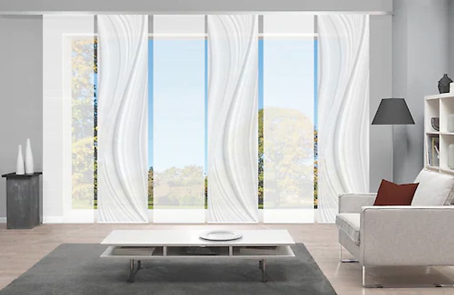 Vision S Schiebegardine »LAURINA 6er SET« Paneelwagen 6 Stk. tlg. Schiebevo günstig online kaufen