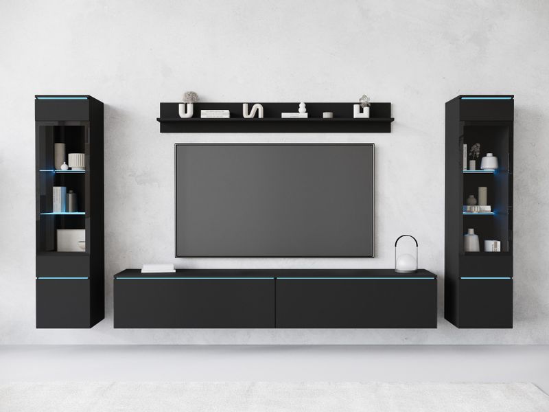 INOSIGN Wohnwand "VERA II" Komplett-Set, 4 Stk. tlg. Vitrine mit Verglasung günstig online kaufen