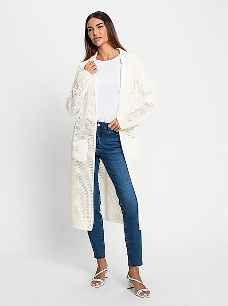 heine Strickjacke Strickmantel Langarm Ajour günstig online kaufen
