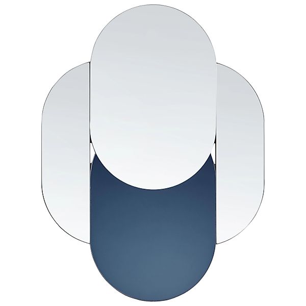 Beliani Wandspiegel CHAILLON Silber Blau 4x60x80 günstig online kaufen