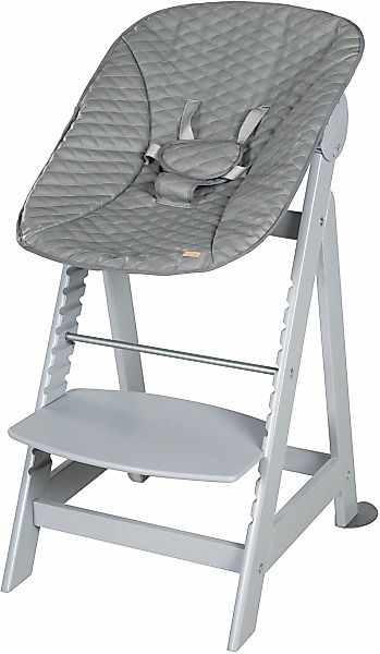 roba Hochstuhl "Treppenhochstuhl 2-in-1 Set Born Up taupe" () mit Neugebore günstig online kaufen
