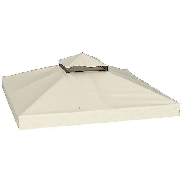 Outsunny Ersatz-Vordach Polyester Cremeweiß 300L x 300B cm günstig online kaufen