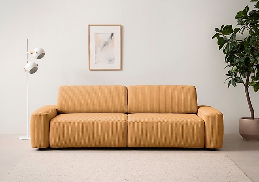 INOSIGN 3-Sitzer »TORGE (257cm), Sofa,Schlafsofa in Cord, Samtvelours, Stru günstig online kaufen