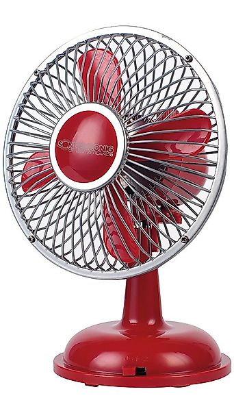 Sonnenkönig Tischventilator Retro Fan rot, Leistung günstig online kaufen