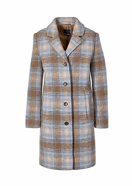 GOLDNER Langmantel "Kurzgröße Kurzgröße - Karo-Wollmantel" günstig online kaufen