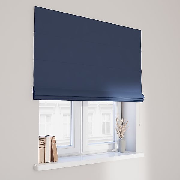 Dekoria Raffrollo Capri, dunkelblau, 110 x 150 cm günstig online kaufen