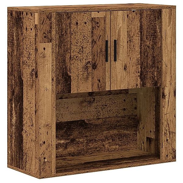 vidaXL Mehrzweckschrank Wandschrank Altes Holz 80x33x80 cm Ingenieurholz günstig online kaufen