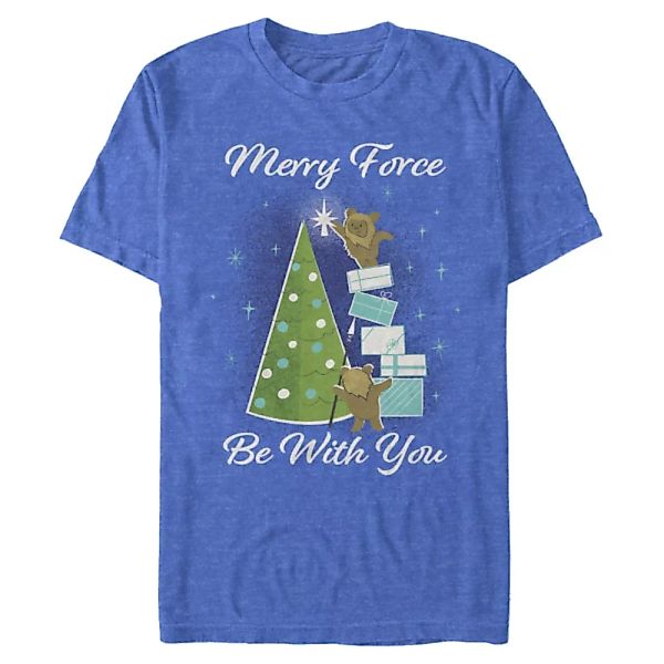 Star Wars - Ewoks Merry - Weihnachten - Männer T-Shirt günstig online kaufen