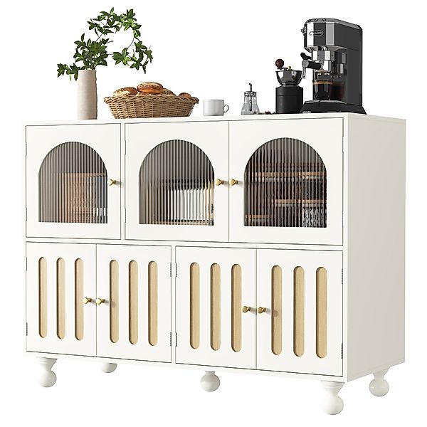 HAUSS SPOLE Sideboard mit Glastür, runde günstig online kaufen