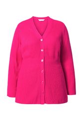 MIAMODA Strickjacke Strickjacke A-Linie Schößchen Langarm günstig online kaufen