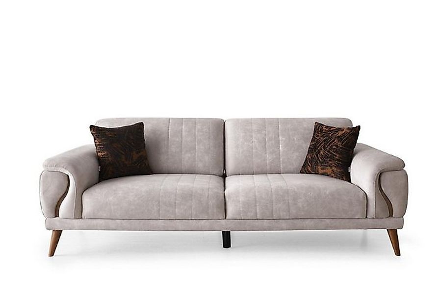 Xlmoebel Sofa Elegante Sofa-Sitzgruppe Exklusiver Drei-Sitzer Stoffstuhl Ge günstig online kaufen