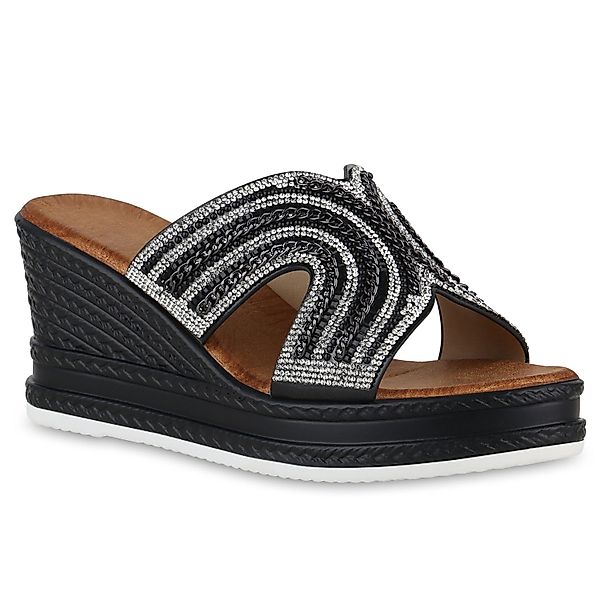 VAN HILL 840997 Sandalette Damen Pantoletten günstig online kaufen