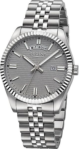 Regent Quarzuhr BA-881 - 1974.44.82, Armbanduhr, Herrenuhr, Edelstahlarmban günstig online kaufen