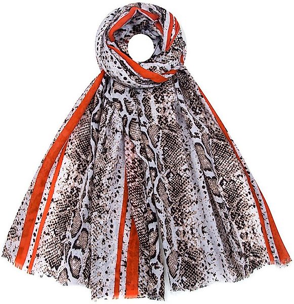 Faera Modeschal, Damen Schal mit Schlangenmuster weich und leicht Schlange günstig online kaufen