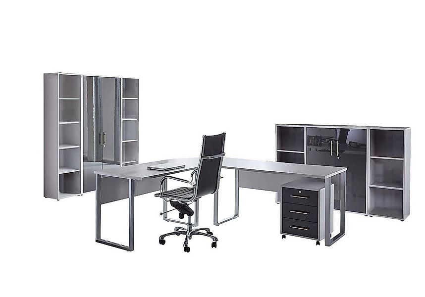 BMG Möbel Büromöbel-Set Office Edition 5, (Büro Set, 8 tlg), Türen abschlie günstig online kaufen