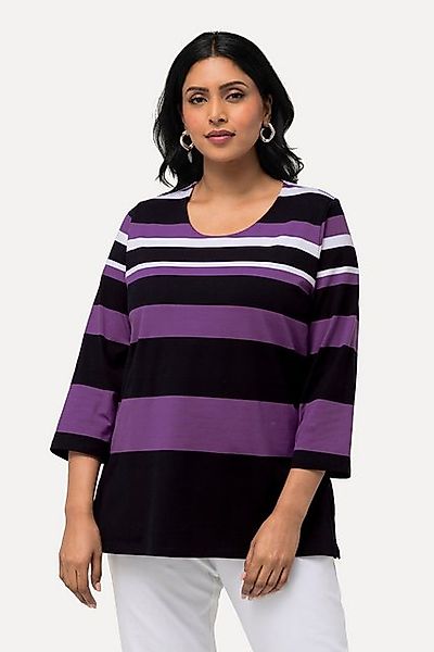 Ulla Popken T-Shirt Shirt Ringel Rundhals günstig online kaufen