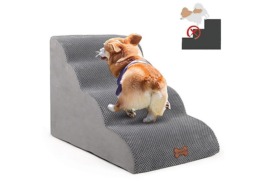 CALIYO Hunderampe Hundetreppe 2 Stufen rutschfest Haustiertreppe Katzentrep günstig online kaufen