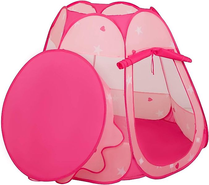 SELONIS Spielzelt Kinder Spielzelt Pink 105x90 cm faltbar Indoor Outdoor Ze günstig online kaufen
