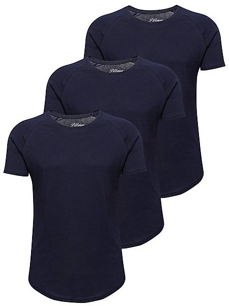 Pittman T-Shirt 3-Pack Herren T-Shirt Finn (Set, 3er-Pack) Oversize Rundhal günstig online kaufen
