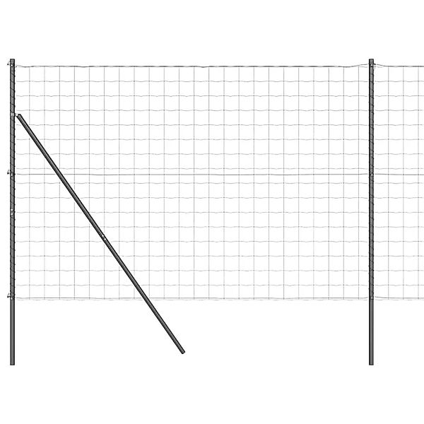 vidaXL Zaun mit Pfosten Grau 1,6 x 10 m Stahl und PVC 3350400 günstig online kaufen