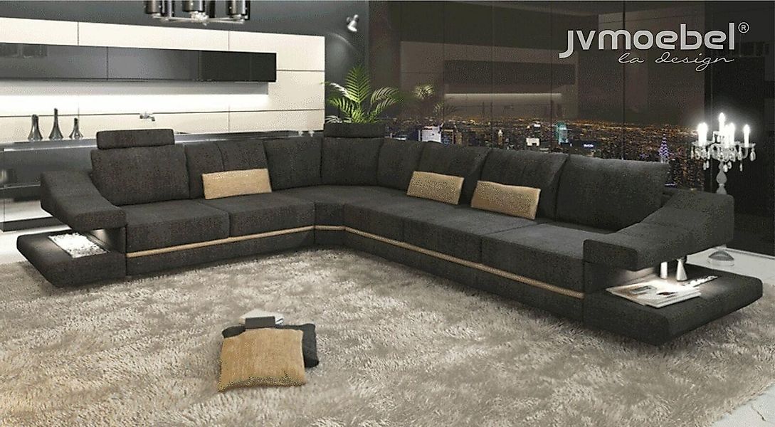JVmoebel Ecksofa Wohnzimmer Textil neu L-Form Sitz Schlafsofa Möbel Couch P günstig online kaufen