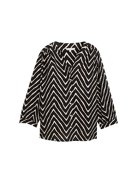 TOM TAILOR Langarmbluse Bluse mit Muster günstig online kaufen