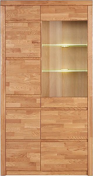 OTTO home Vitrine "Silkeborg" teilmassiv, schöne grifflose Optik günstig online kaufen