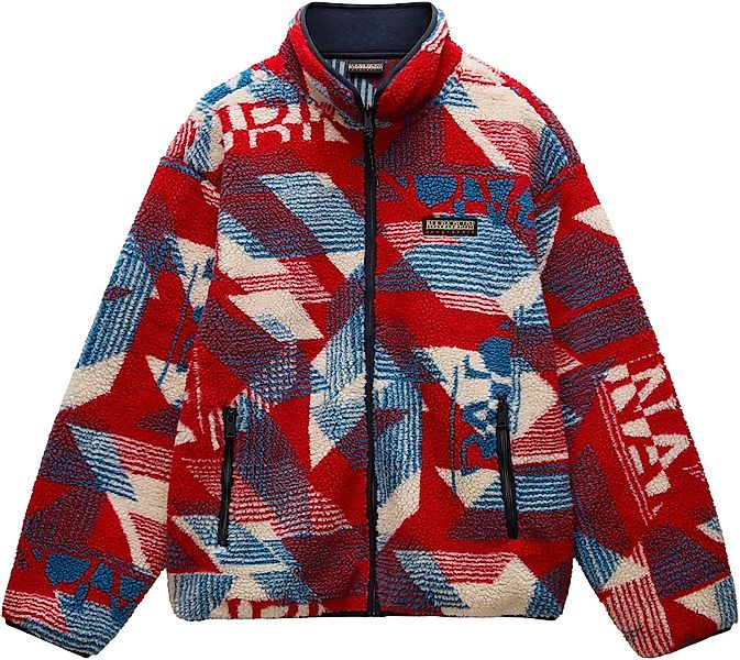 Napapijri Plüschjacke "ARGIENT", mit allover Print günstig online kaufen