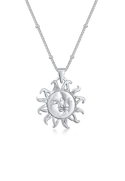 Elli Kette mit Anhänger Sonne Mond günstig online kaufen