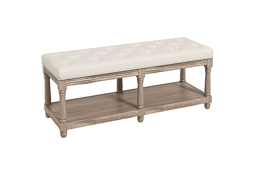 HOMCOM Sitzbank mit Sitzfläche, Schuhregal mit Stauraum (Flurbank, 1-St., S günstig online kaufen