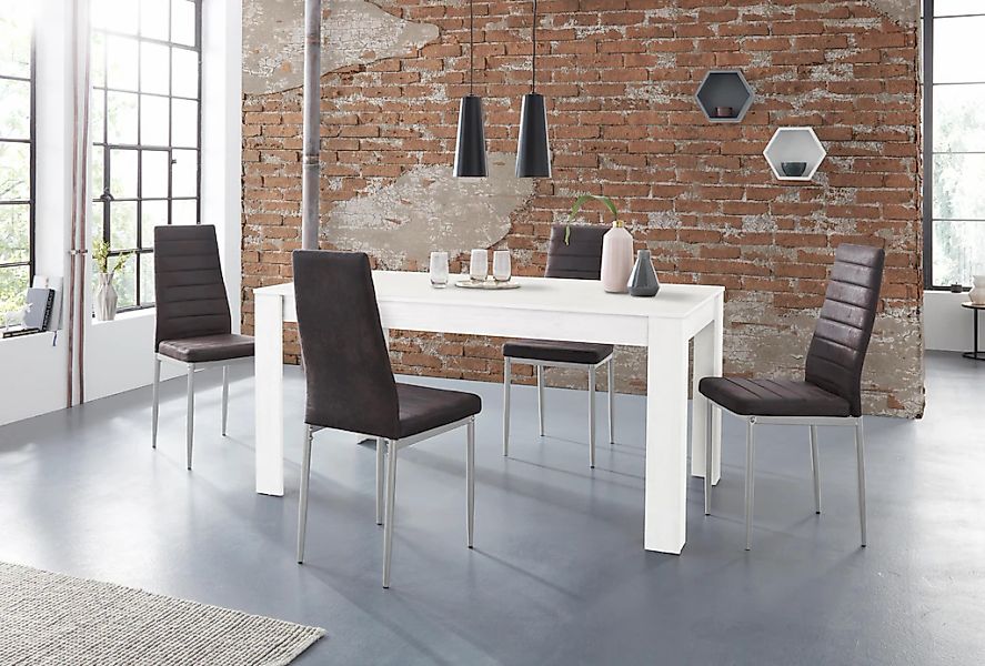 INOSIGN Essgruppe "Lynn160/Kate" Set, 5 Stk. tlg. Tisch mit 4 Stühlen günstig online kaufen