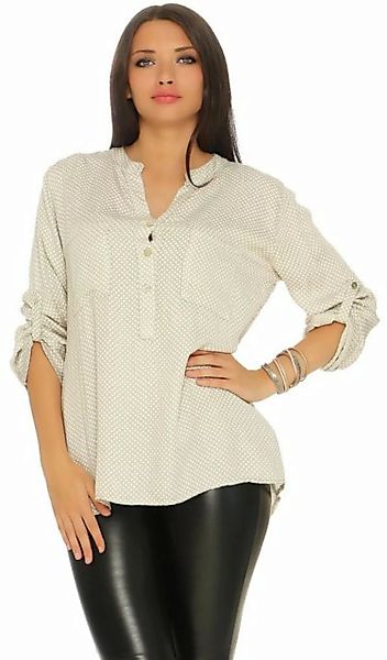Mississhop Hemdbluse Bluse Hemdbluse Langarm Shirt Top Langarm M.176 günstig online kaufen