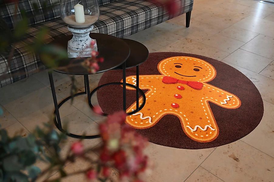 wash+dry by Kleen-Tex Teppich »Gingerbread Man«, rechteckig günstig online kaufen