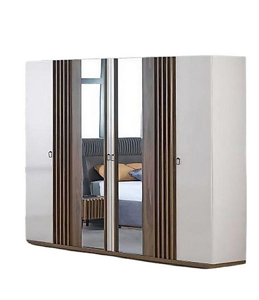 Xlmoebel Kleiderschrank 6-türiger Kleiderschrank mit Spiegel für das Schlaf günstig online kaufen