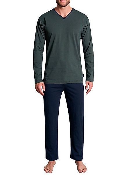 TOM TAILOR Pyjama Nevada (2 tlg) Streifendesign, Langarm, V-Ausschnitt, lan günstig online kaufen