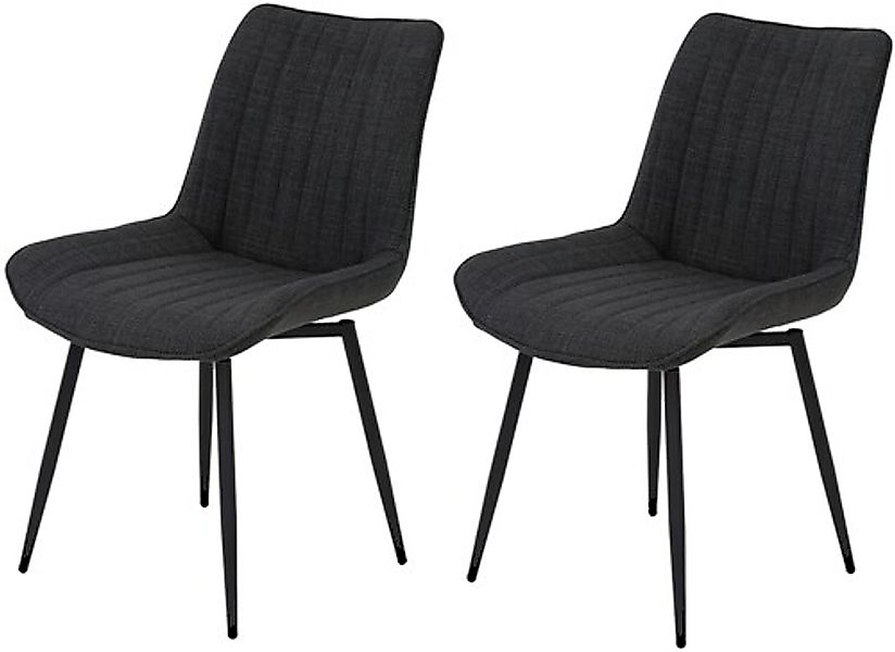 HELA Drehstuhl »Vierfußstuhl BERGEN«, (Set), 2 St., Webstoff, Esszimmerstuh günstig online kaufen