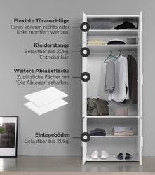 mokebo Kleiderschrank Der Grenzenlose (4-Türig mit günstig online kaufen