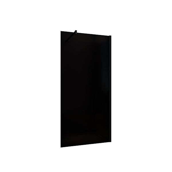 Duschparadies 90 x 200cm Walk in Dusche 8mm Nano Glas Duschwand Rauchglas m günstig online kaufen