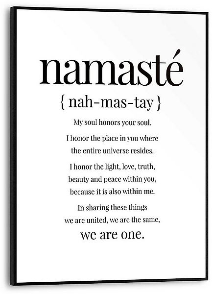 Reinders! Poster Namasté günstig online kaufen