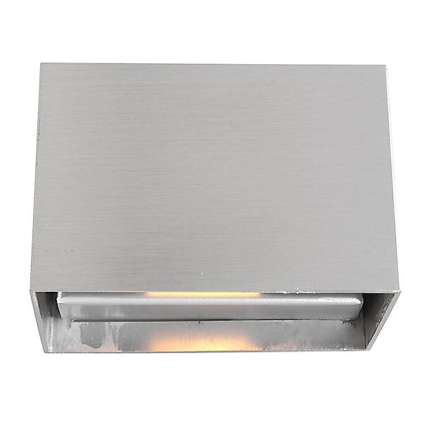LED-Wandleuchte Muro 3365, stahlgrau, eckig, G9, 2.700 K günstig online kaufen