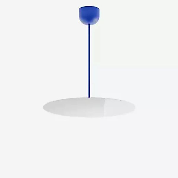 Luceplan Millimetro Pendelleuchte LED, blau/blau - H. 53 cm - ø50 - Phasend günstig online kaufen