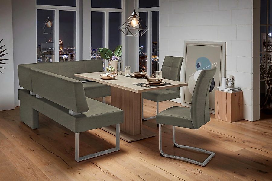 Home affaire Eckbank "Rab" in 2 Breiten (180 oder 200 cm), Bezug in verschi günstig online kaufen