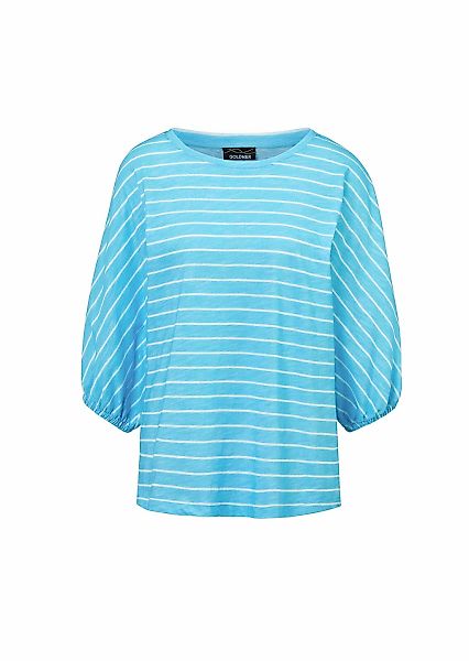 GOLDNER Kurzarmshirt "Kurzgröße Shirt aus Effektgarn" Fledermausärmel günstig online kaufen