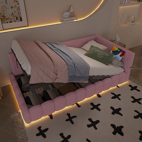 OKWISH Schlafsofa Tagesbett Polsterbett, 90x200 mit günstig online kaufen