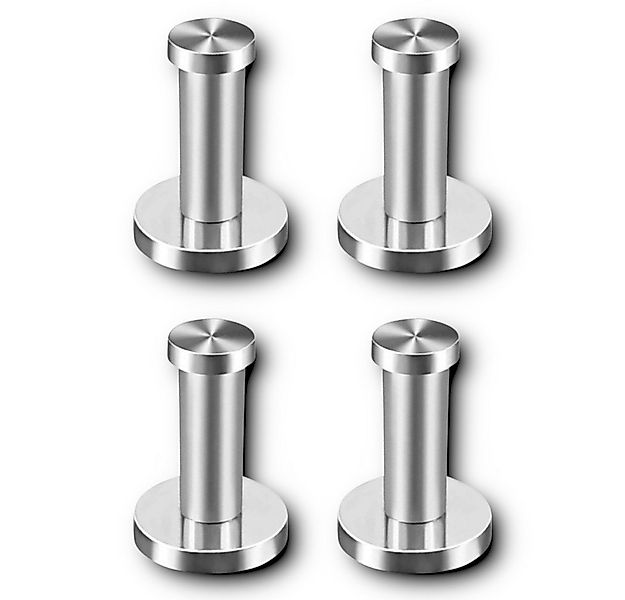 HOOZ Handtuchhaken 4x Edelstahl Handtuchhaken 7cm für innen und außen, Bade günstig online kaufen