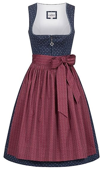 Nübler Trachtenkleid Midi Dirndl Gesr in Dunkelblau von Nübler günstig online kaufen