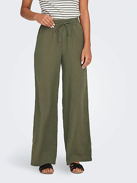 JDY Culotte "JDYSAY LINEN HW WIDE PANT WVN NOOS" günstig online kaufen