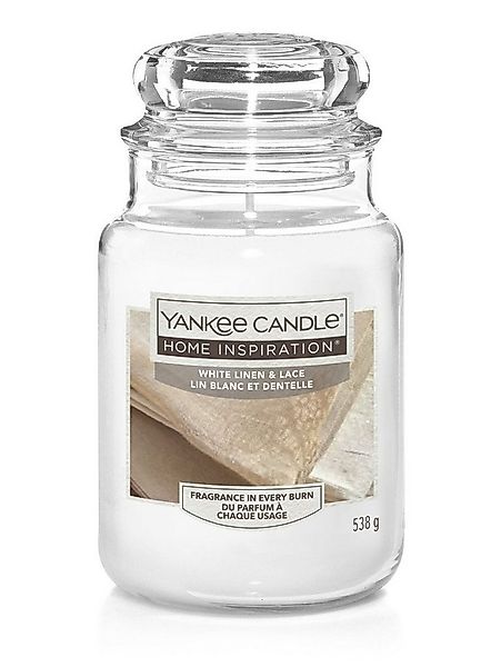 Yankee Candle Duftkerze Yankee Candle Duftkerze Großes Glas White Linen & günstig online kaufen