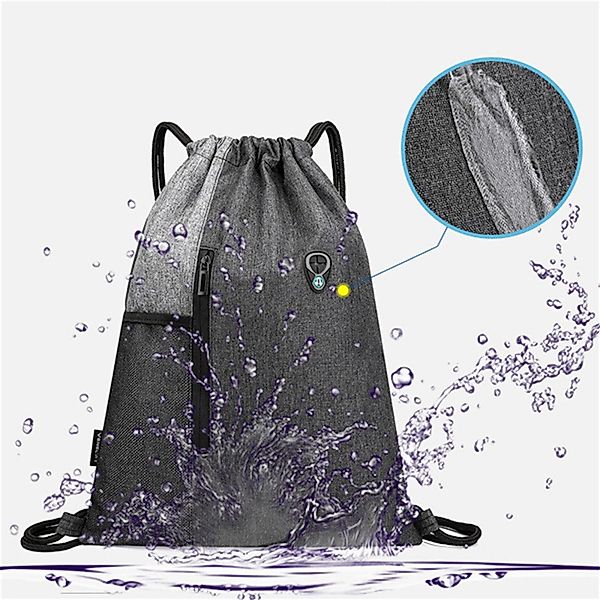 Blusmart Turnbeutel Kordelzug Sportbeutel mit Außenreißverschluss (Große Ka günstig online kaufen