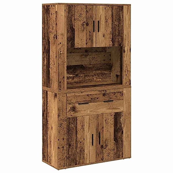 vidaXL Highboard mit Schubladen Altholz 80 x 33 x 150 cm Holzwerkstoff 3334 günstig online kaufen